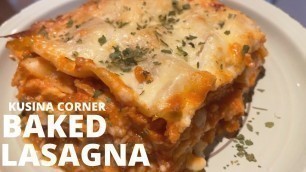 'Lasagna Recipe | Baked Lasagna Recipe | Baked Lasagna with Bechamel Sauce | Christmas Food Ideas'