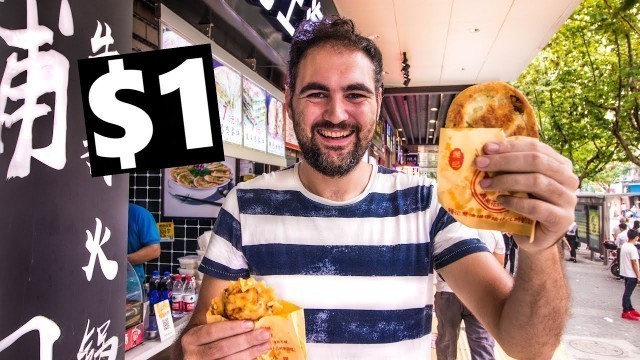 'SHANGHAI $1 CHINESE STREET FOOD TOUR (China Vlog 2019 上海)'