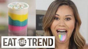 'No-Churn Unicorn Ice Cream Push-Up Pops | Eat the Trend'