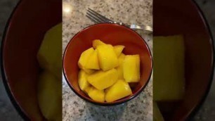 'Simple food- yellow sweet mango - delicious 