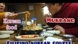 'Korean food Mukbang,,Gamja-tang, Al-Bap,,,Filipino korean couple,,'