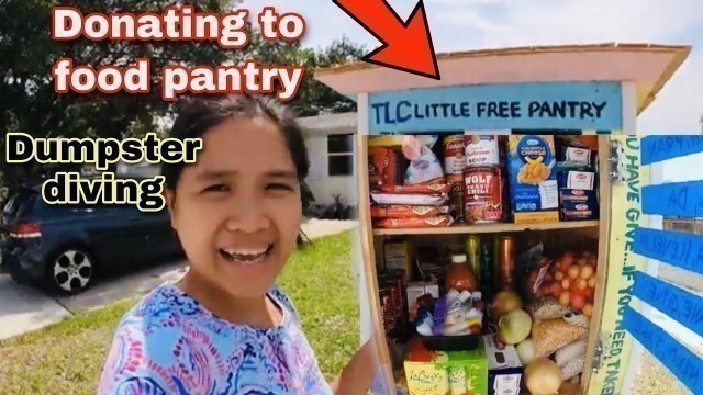 'INDAY RONING DUMPSTER DIVING HAUL DONATION IN BLESSING BOX COMMUNITY PANTRY'