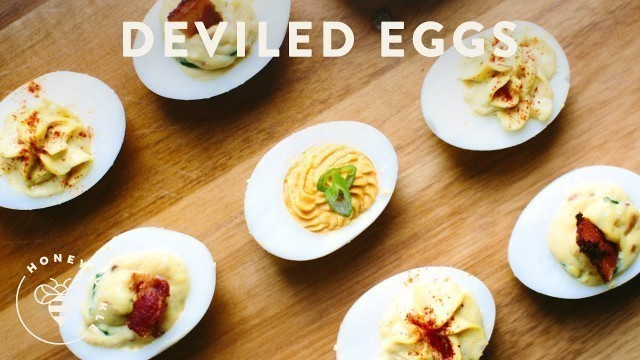 '3 Deviled Eggs Recipes for your next Party - Honeysuckle'