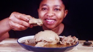'Fresh Turkey Pepper Soup With Plantain Fufu | Nigerian/African Food Mukbang | Fufu Mukbang'