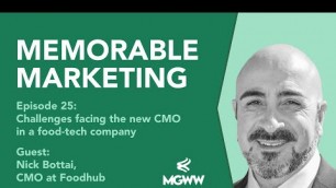 'Episode 25 ❙ Challenges facing the new CMO in a food-tech company'