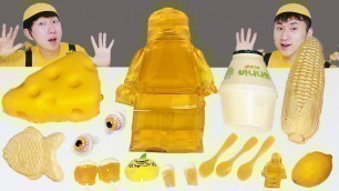 '노란음식 먹방 yellow food mukbang'