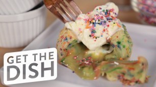 'How to Make Funfetti Molten Lava Cake | Get the Dish'
