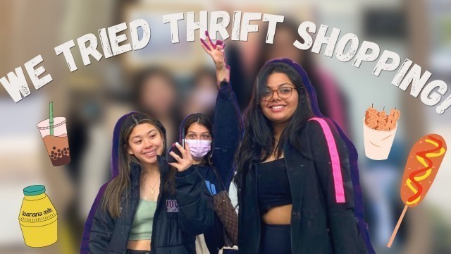 'First Time Thrift Shopping at Goodwill + Trying Korean Food w/ Friends! | Ella Patrice Fajardo'