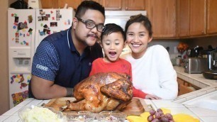 '(TURKEY INASAL) HOW TO COOK AND PREPARE A THANKSGIVING TURKEY MEAL FILIPINO-AMERICAN STYLE'