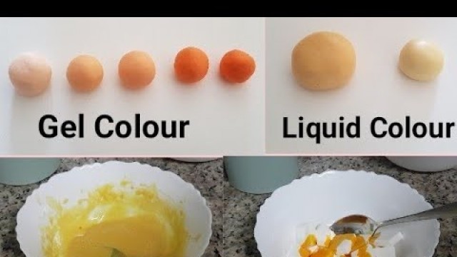 'How to Colour Mashmallow Fondant using Liquid Colour and Gel Colour . 5 Colours from 1 Colour .'