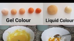 'How to Colour Mashmallow Fondant using Liquid Colour and Gel Colour . 5 Colours from 1 Colour .'