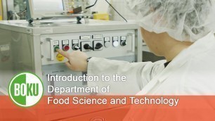 'Introduction to the Department of Food Science and Technology at BOKU'