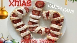 'CHRISTMAS CANDY CANE PASTRIES XMAS FOOD IDEAS FOOD ART'