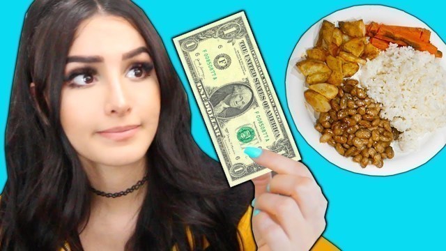 'I Only Spend $1 Food for 24 Hours Challenge'