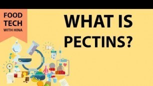 'What is Pectins?| Definition |  Food Chemistry series | Food Tech with Hina'