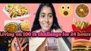 'Living on 100 Rs for 24 hours Challenge| Food Challenge| Shweta Gupta Vlog| Mumbai'