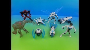 '2014 MAX STEEL SET OF 8 McDONALD\'S HAPPY MEAL KID\'S TOY\'S VIDEO REVIEW'