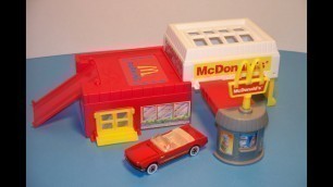 'MCDONALD\'S HOT WHEELS STO and GO PLAY SET TOY REVIEW'