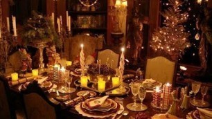 '70 christmas dinner table decorating ideas | How to Set Your Christmas Table | christmas table'