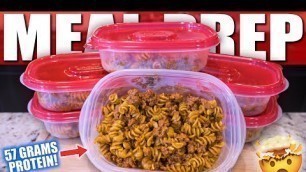 'CREAMY BODYBUILDING BEEF PASTA MEAL PREP | So Good You Can Eat It Cold!'