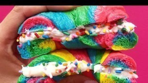 'How to Make Rainbow Bagels | Eat the Trend'
