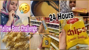 'I Ate Only Yellow Food For 24 Hours | Yellow Food Challenge