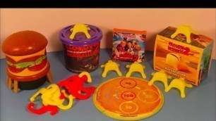 '2013 CLOUDY WITH A CHANCE OF MEATBALLS 2 SET OF 4 HARDEE\'S KIDS MEAL MOVIE TOY\'S VIDEO REVIEW'
