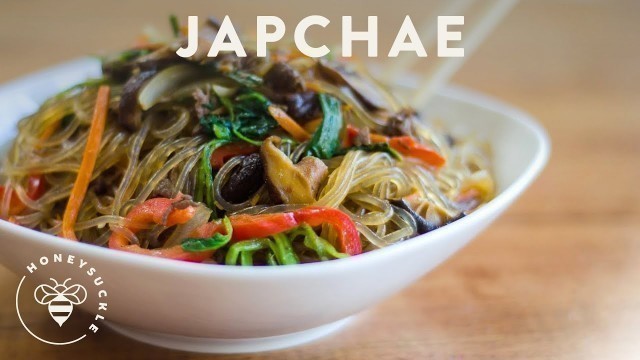 'Korean JapChae Recipe (Glass Noodle 잡채) | HONEYSUCKLE'