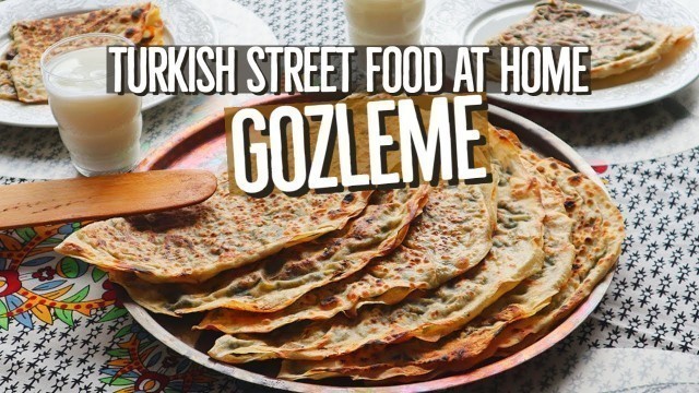 'Turkish Gozleme Spinach & Feta / Turkish Street Food At Home'