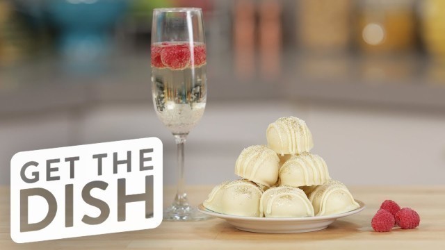 'White Chocolate Prosecco Truffles | Get the Dish'