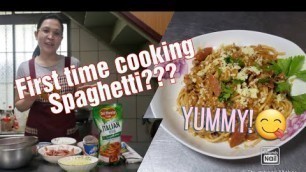 'HOW I COOK FILIPINO STYLE SPAGHETTI || INDOOR COOKING||INDAY MARLYN VLOGS'