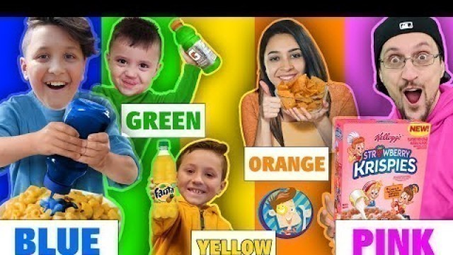 'Eating Only ONE Color of Food for 24 Hours!!! (FV Family Challenge)'