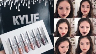 'KYLIE COSMETICS Holidays Edition: Mini Matte Lip Swatches'