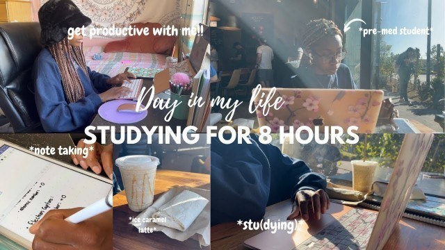 'I STUDIED FOR 8 HOURS | study vlog (premed diaries)+THIS WILL MOTIVATE YOU'