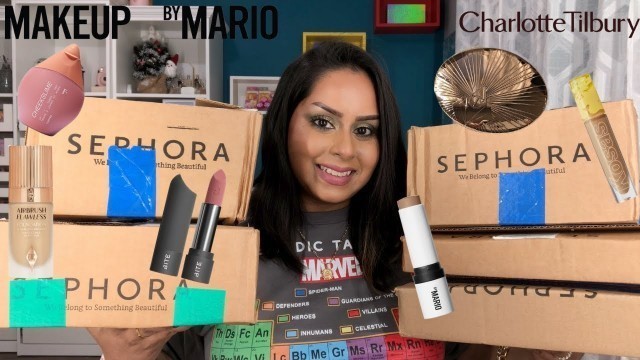 'SEPHORA HOLIDAY HAUL + GIVEAWAY! | CHARLOTTE TILBURY, MAKEUP BY MARIO & MORE'