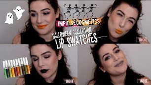 'Impulse Cosmetics Halloween Collection | Lip Swatches!'