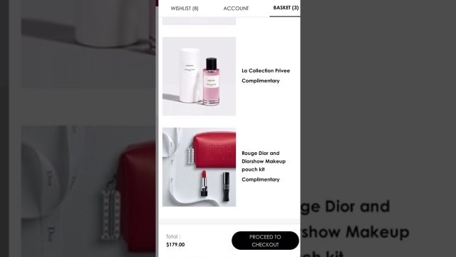 'Dior Gift with Purchase #dior #diorbeauty #diorlipstick #beauty #makeup #gwp #promocode'