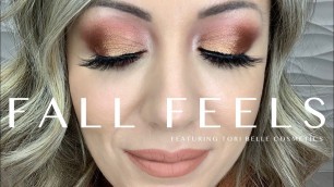 'Fall Feels using Tori Belle Cosmetics eyeshadow palettes - Flat Earth and Space Out'