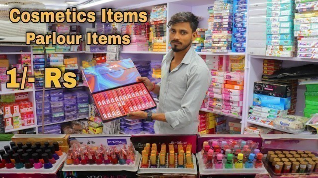 'Cosmetics Items 1/- Rs | Hair Bands - Lipsticks - Nail Polish | Cosmetic Item Wholesale Market Delhi'