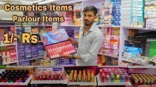 'Cosmetics Items 1/- Rs | Hair Bands - Lipsticks - Nail Polish | Cosmetic Item Wholesale Market Delhi'