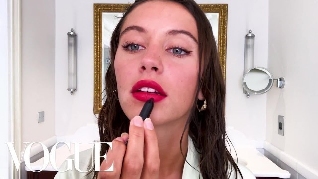 'Iris Law\'s Guide to Glowing Skin and a Red Lip | Beauty Secrets | Vogue'