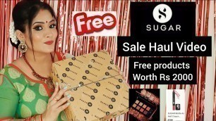 'Sugar Haul 2021| Start with Rs 100/-|Sugar Cosmetics | Haul Video |Review Product |Makeup|'