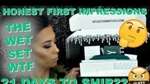 'Kylie Cosmetics Holiday Collection + Wet Set | First Impressions | Review | Tutorial'