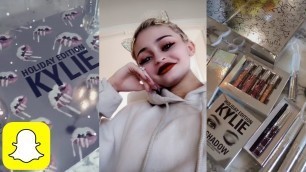 'KYLIE COSMETICS HOLIDAY EDITION revealed on Snapchat | Kylie Snaps'