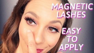 'Applying Tori Belle Selfie Magnetic Lashes'