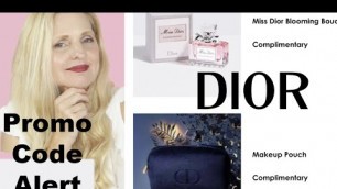 'New Dior Promo codes | Dior blue cosmetic pouch | dior gift with purchase 2022 | #shorts'