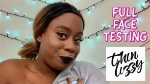 'FULL FACE USING ONLY THIN LIZZY MAKEUP | Chevi Nadene'