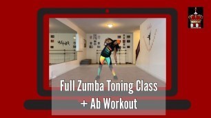 'Full Zumba Toning Class + Ab Workout With Tonya (30 minute workout) | Dawson Prestige Dance Studio'