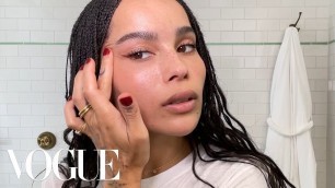 'Zoë Kravitz\'s Guide to Summertime Skin Care and Makeup | Beauty Secrets | Vogue'