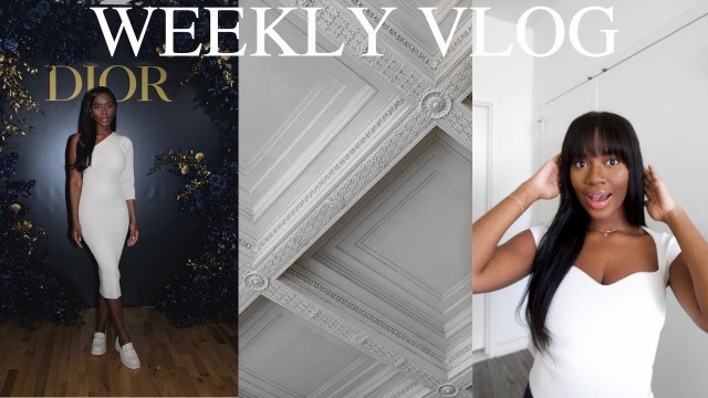 'WEEKLY VLOG | trying bangs, being overwhelmed & Dior beauty event'
